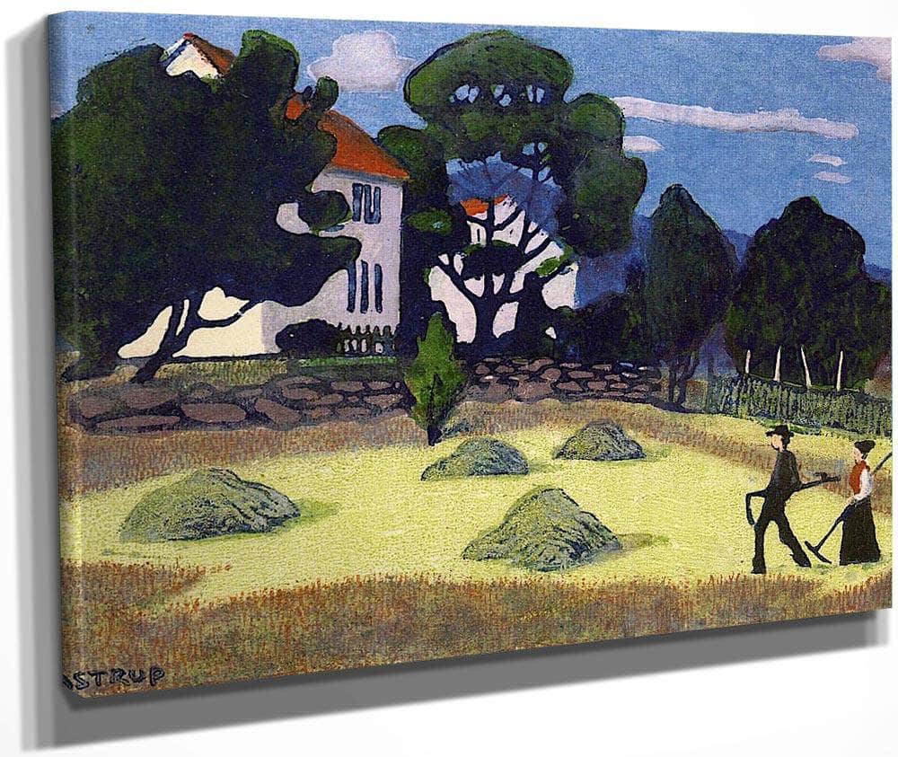 Home From Work 1 By Nicolai Astrup Fine Art Print