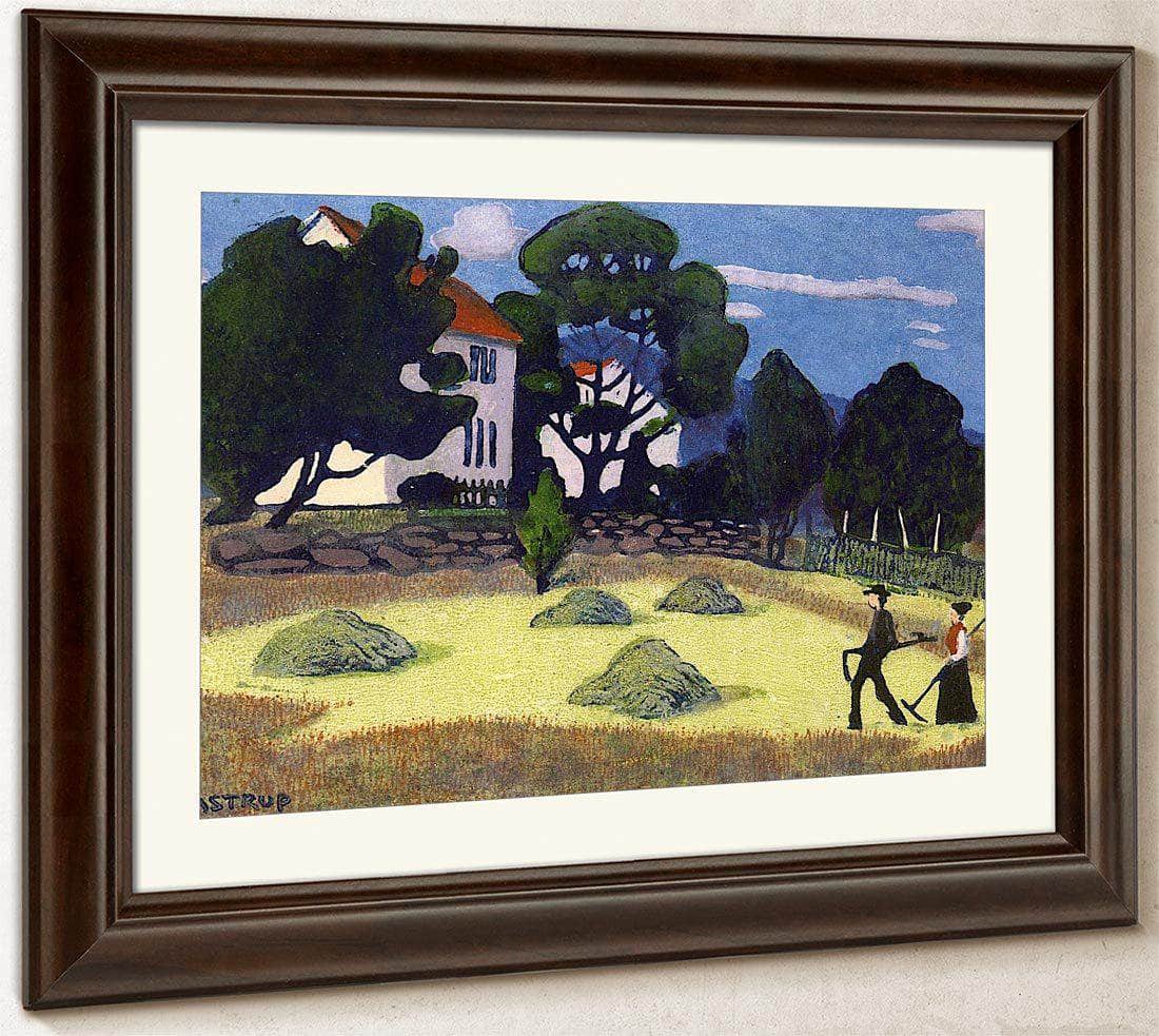 Home From Work 1 By Nicolai Astrup Fine Art Print