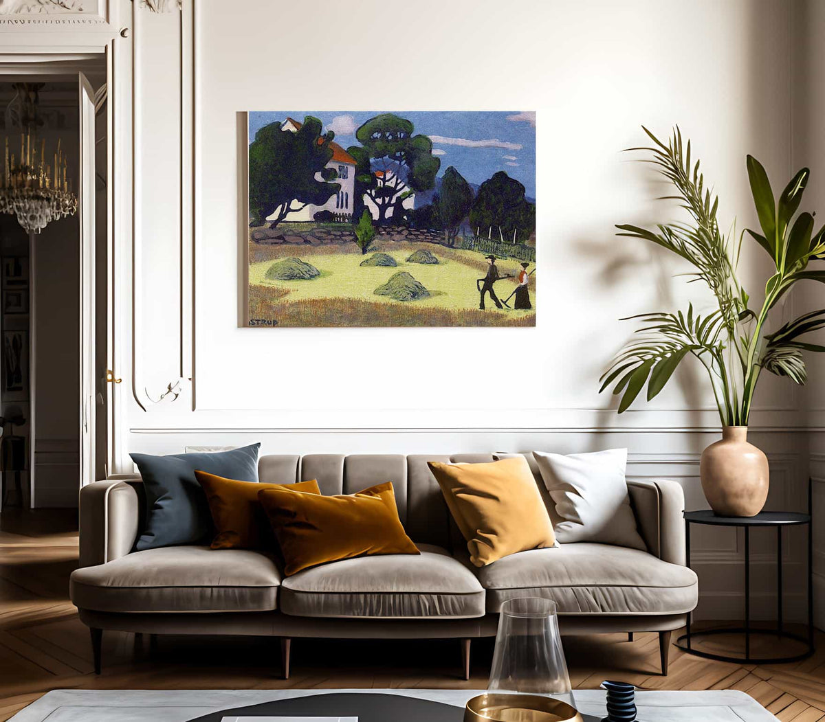 Home From Work 1 By Nicolai Astrup Fine Art Print