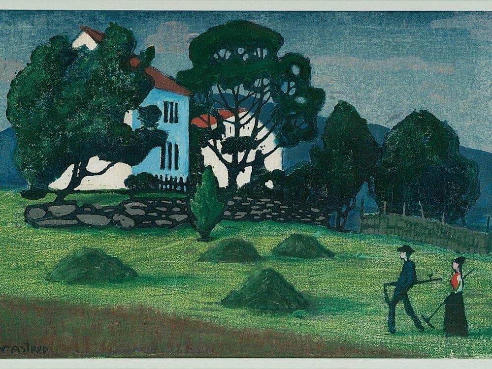 Home From Work 2 By Nicolai Astrup Fine Art Print