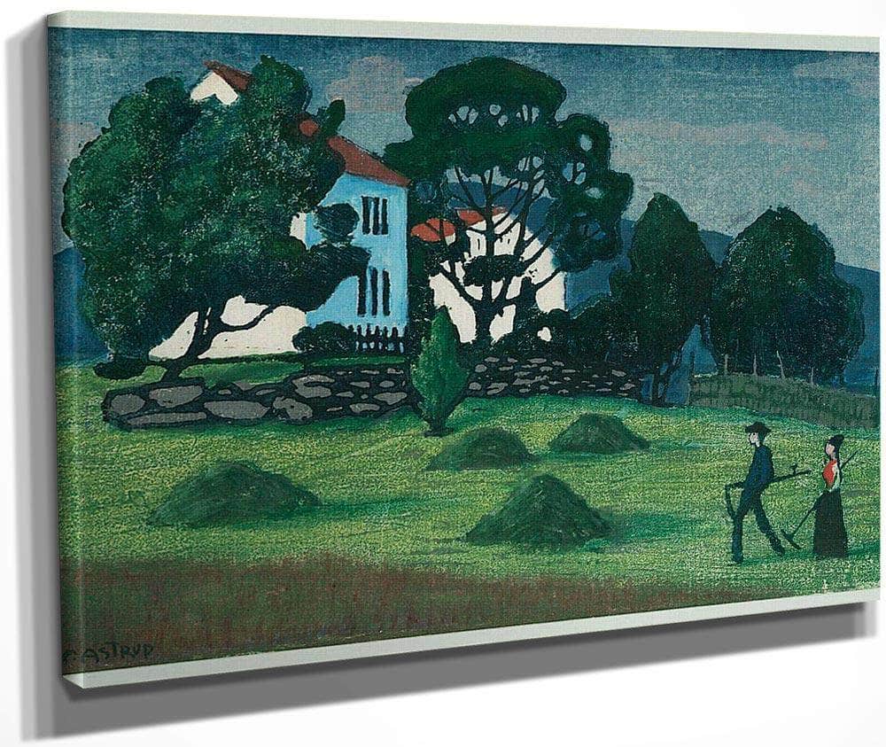 Home From Work 2 By Nicolai Astrup Fine Art Print