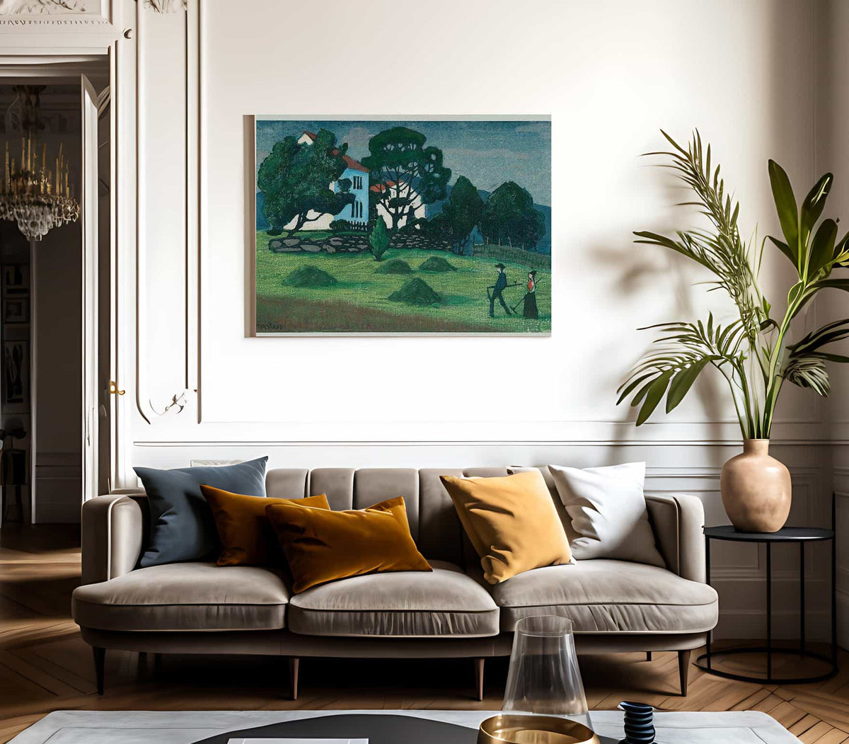 Home From Work 2 By Nicolai Astrup Fine Art Print