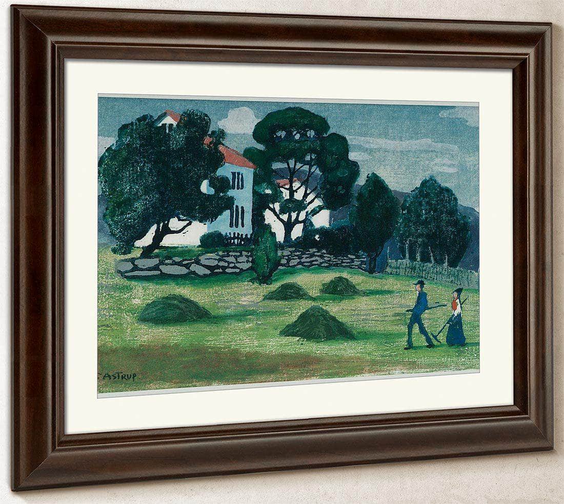 Home From Work 3 By Nicolai Astrup Fine Art Print