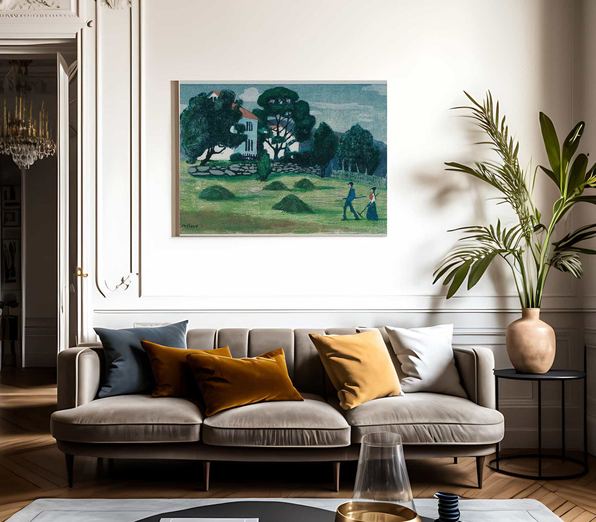 Home From Work 3 By Nicolai Astrup Fine Art Print