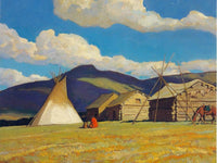 Home Of The Halfbreed By Maynard Dixon Fine Art Print