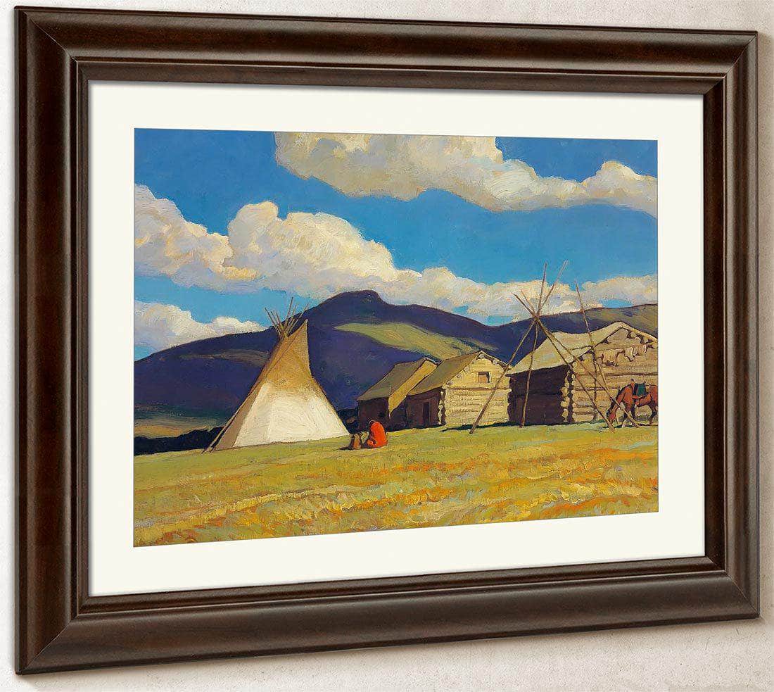 Home Of The Halfbreed By Maynard Dixon Fine Art Print