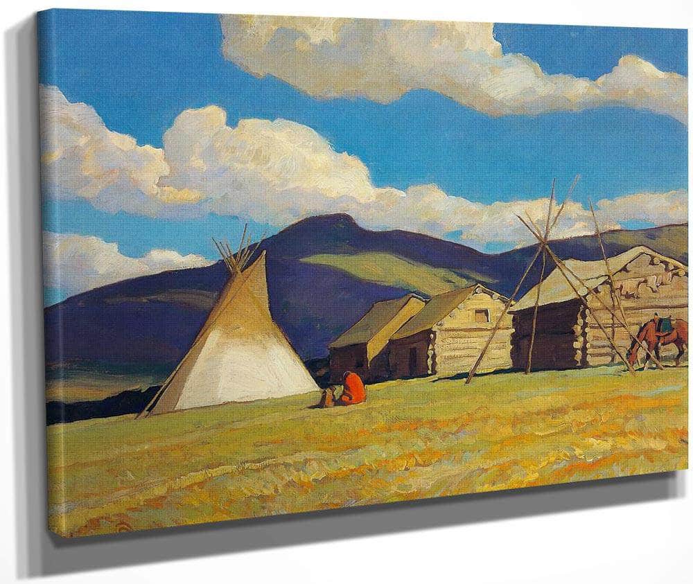 Home Of The Halfbreed By Maynard Dixon Fine Art Print