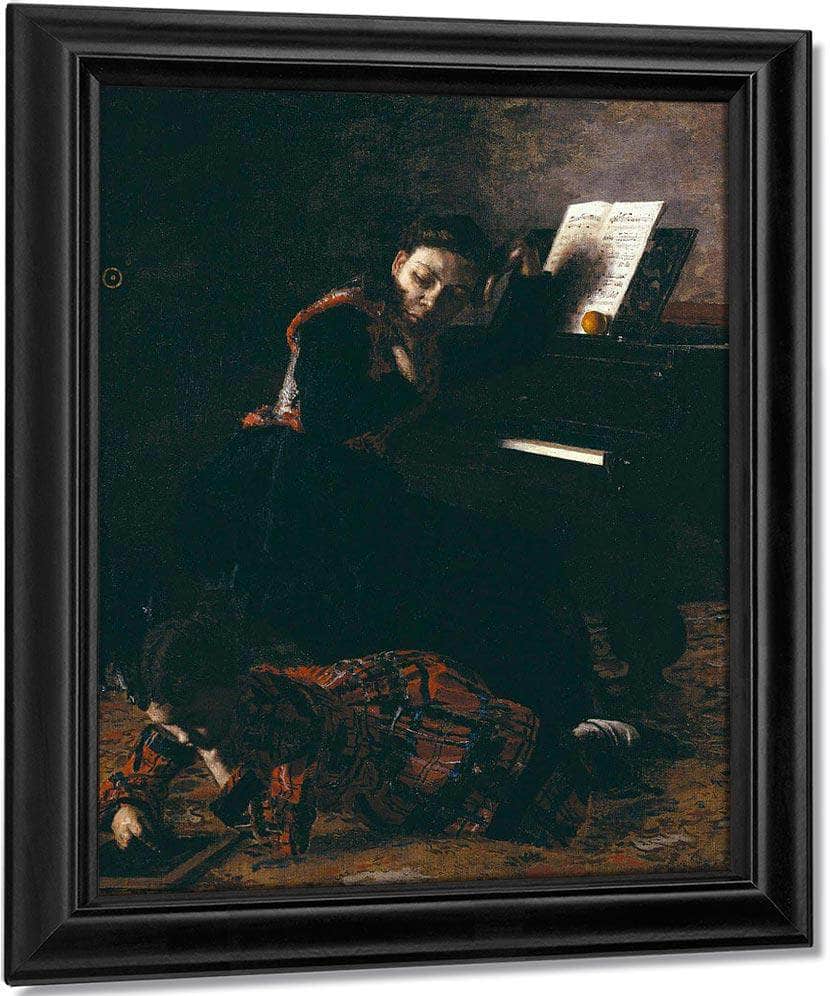 Home Scene By Thomas Eakins Fine Art Print