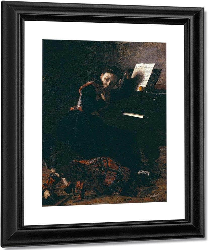 Home Scene By Thomas Eakins Fine Art Print