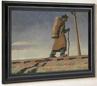 Homeless Man Study For 'Destination Unknown' 1938 By Maynard Dixon Fine Art Print
