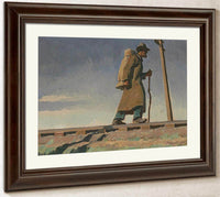 Homeless Man Study For 'Destination Unknown' 1938 By Maynard Dixon Fine Art Print