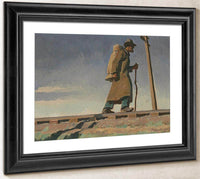 Homeless Man Study For 'Destination Unknown' 1938 By Maynard Dixon Fine Art Print