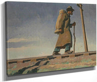 Homeless Man Study For 'Destination Unknown' 1938 By Maynard Dixon Fine Art Print
