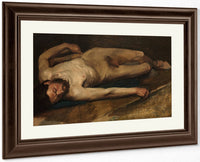Homme Nu Couche By Edgar Degas Fine Art Print