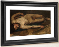 Homme Nu Couche By Edgar Degas Fine Art Print
