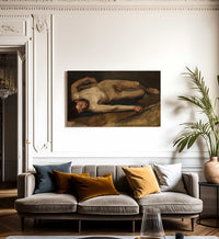 Homme Nu Couche By Edgar Degas Fine Art Print