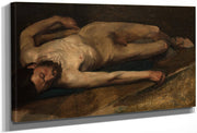 Homme Nu Couche By Edgar Degas Fine Art Print