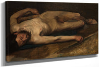 Homme Nu Couche By Edgar Degas Fine Art Print