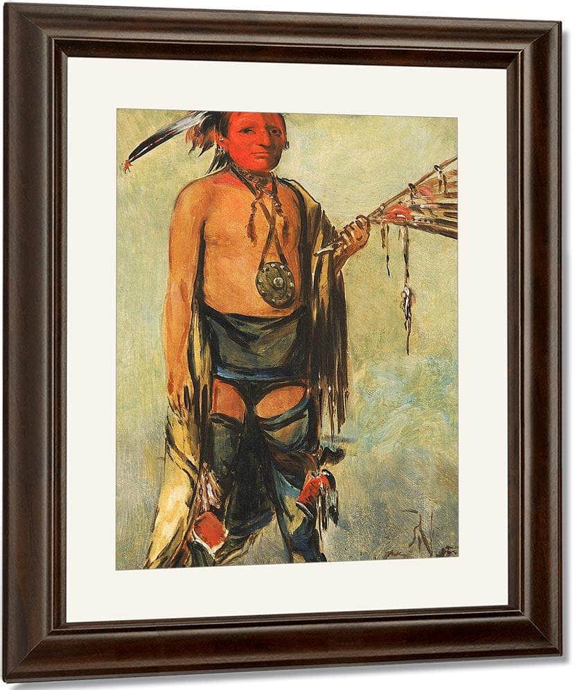Hoo W'a Ne Kaw, Little Elk By George Catlin Fine Art Print
