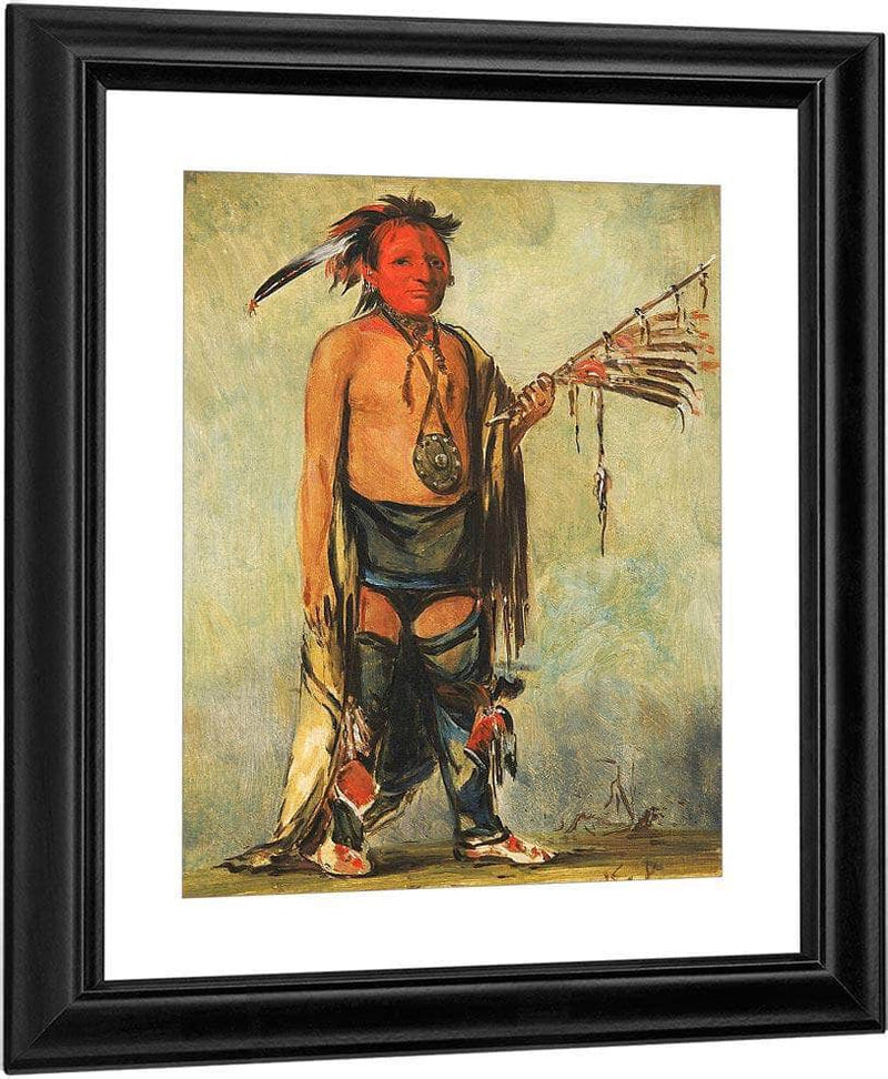 Hoo W'a Ne Kaw, Little Elk By George Catlin Fine Art Print