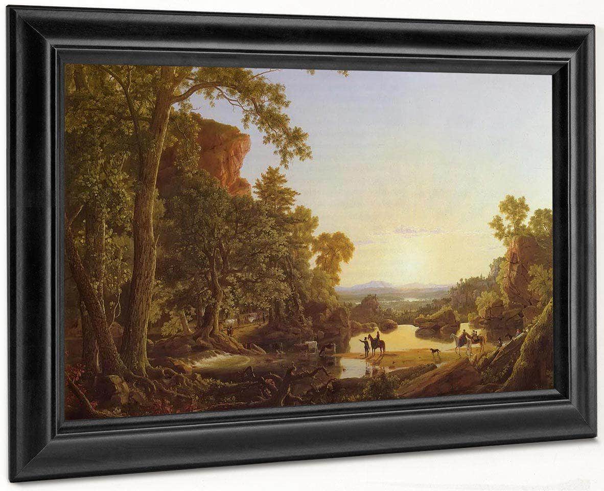 Hooker And Company Journeying Through Wilderness By Fredric Edwin Church Fine Art Print