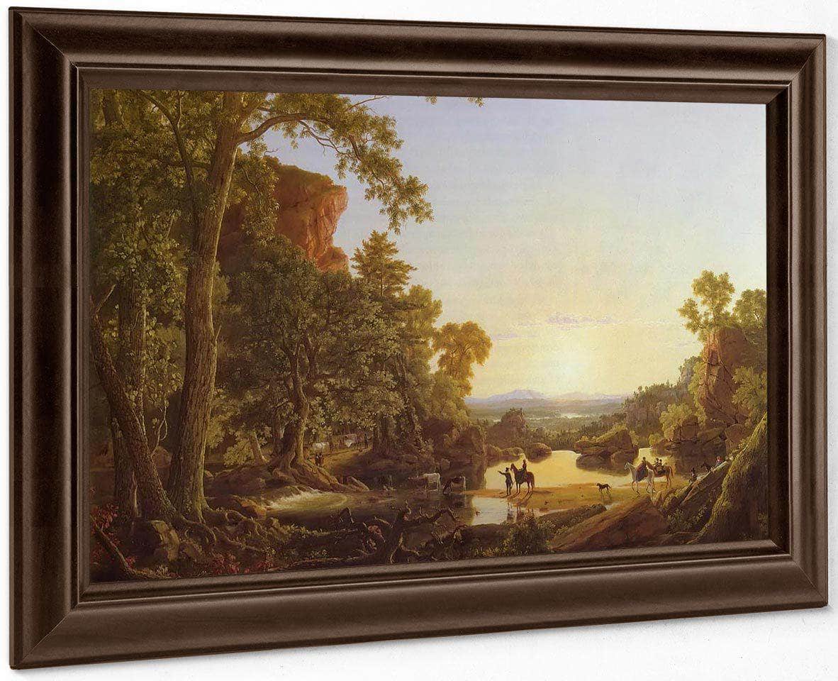 Hooker And Company Journeying Through Wilderness By Fredric Edwin Church Fine Art Print