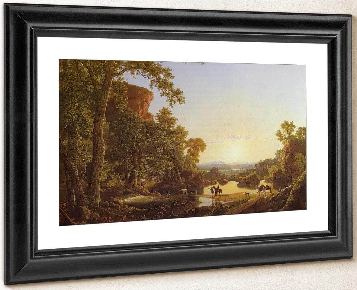 Hooker And Company Journeying Through Wilderness By Fredric Edwin Church Fine Art Print