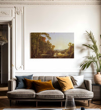 Hooker And Company Journeying Through Wilderness By Fredric Edwin Church Fine Art Print