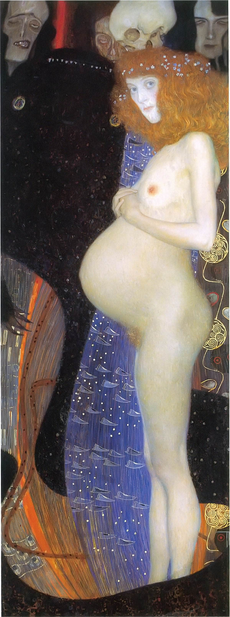 Hope I by Gustav Klimt Fine Art Print. Fine Art Print