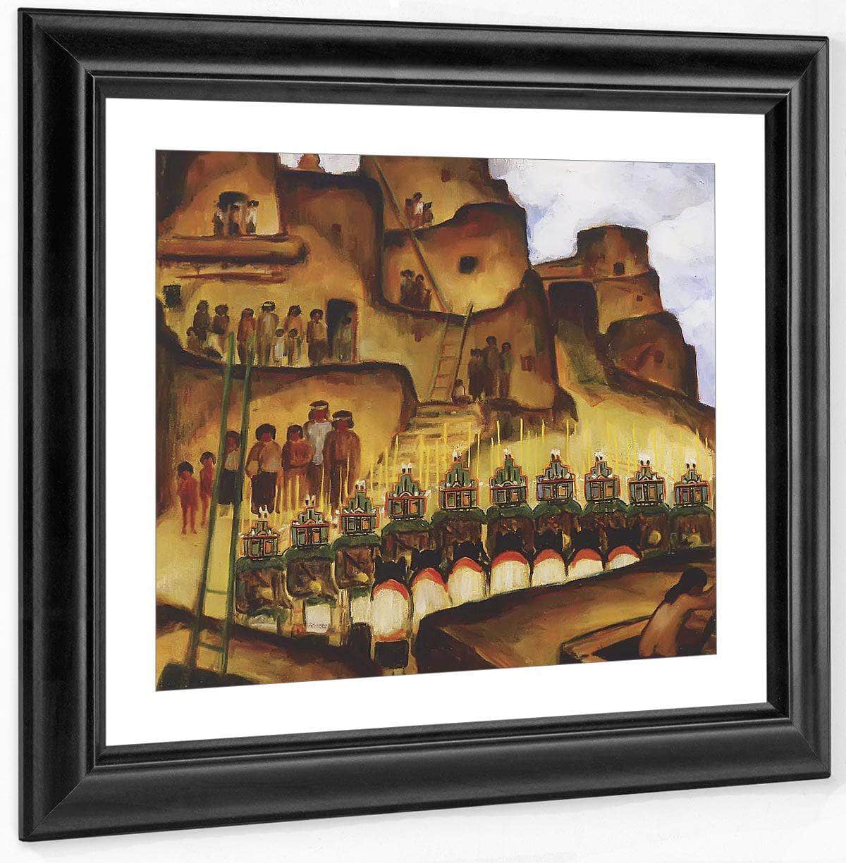Hopi Niman Katchina Dance By Frank Applegate Fine Art Print