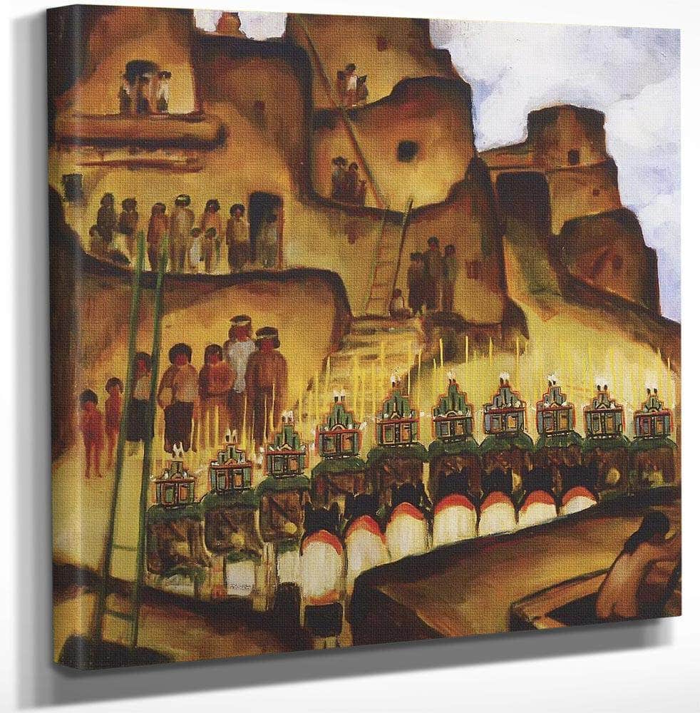 Hopi Niman Katchina Dance By Frank Applegate Fine Art Print
