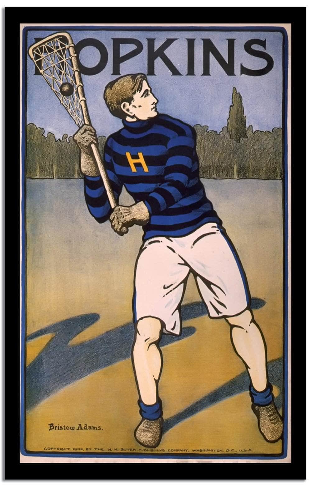 Hopkins Lacrosse Poster Print Fine Art Print