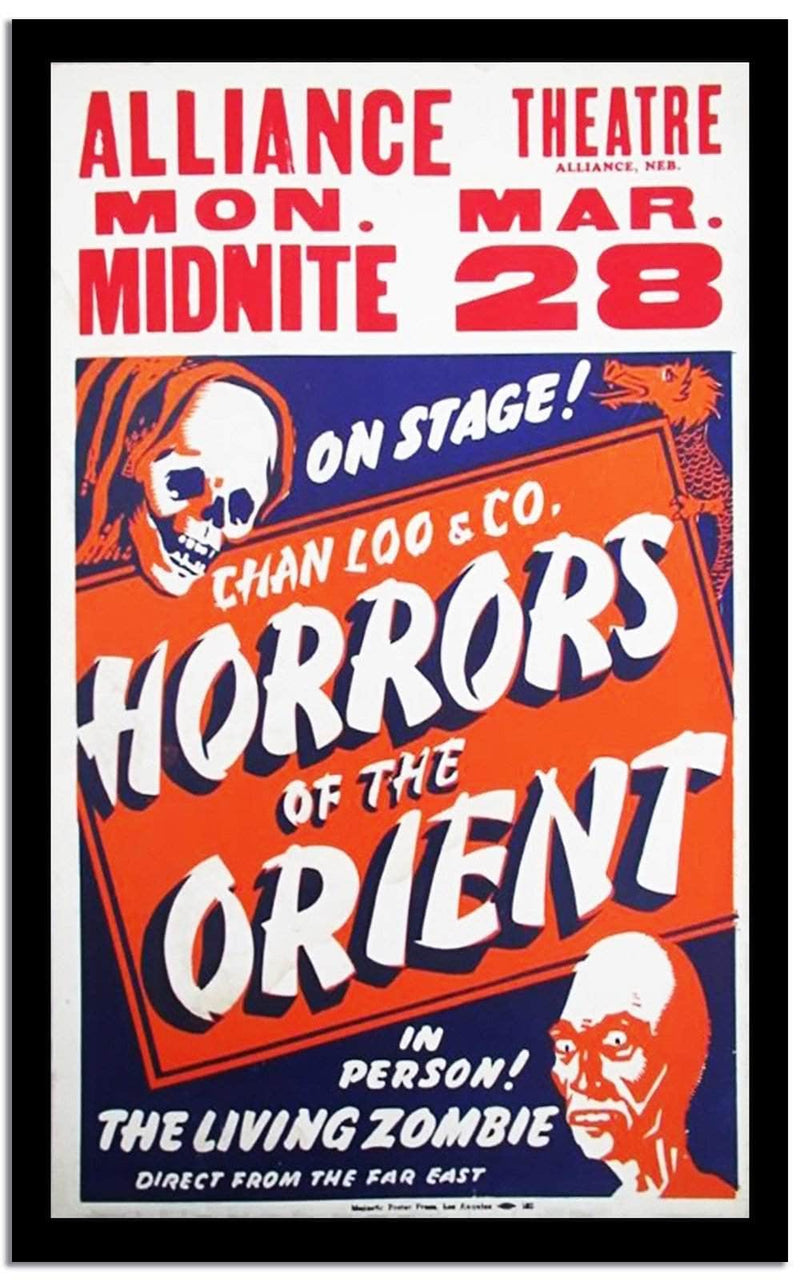 Horrors Of The Orient  Vintage Poster Fine Art Print