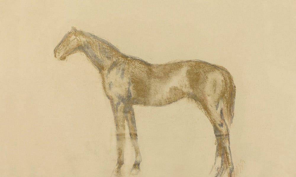 Horse 2 By Edgar Degas Fine Art Print