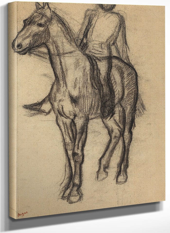 Horse And Rider By Edgar Degas Fine Art Print