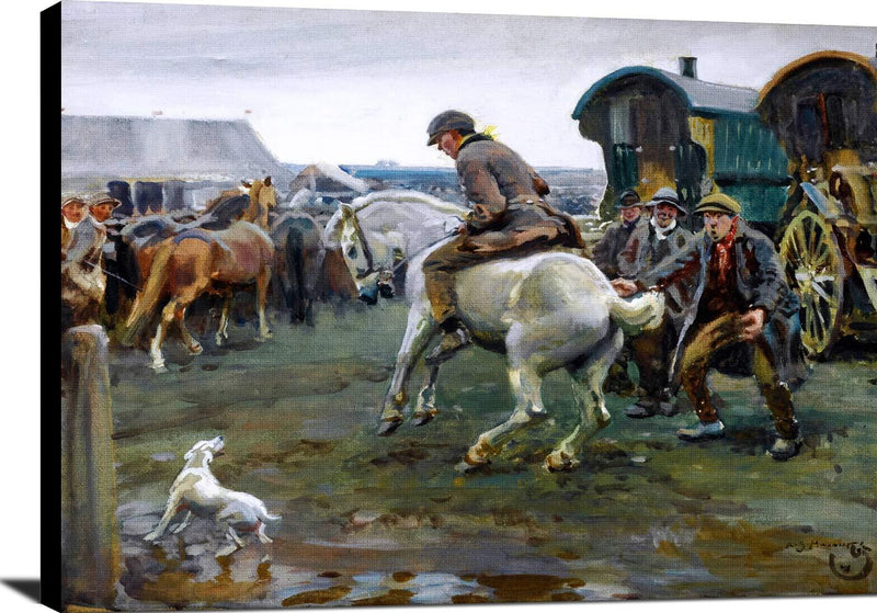 Horse Fair Painting Sir Alfred James Munnings Canvas Art Fine Art Print