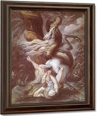 Horseman Attacked By A Giant Snake By Henry Fuseli Fine Art Print