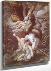 Horseman Attacked By A Giant Snake By Henry Fuseli Fine Art Print