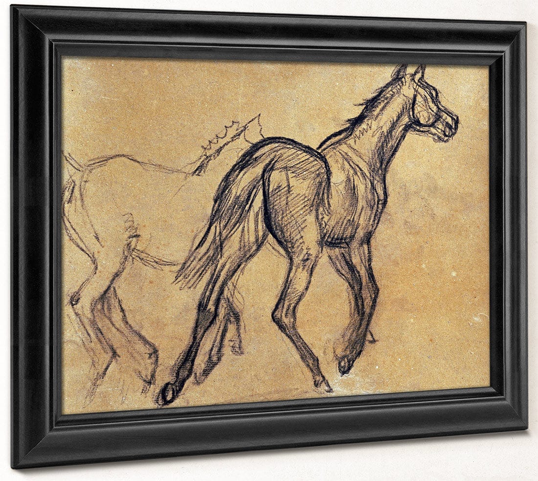 Horses By Edgar Degas Fine Art Print