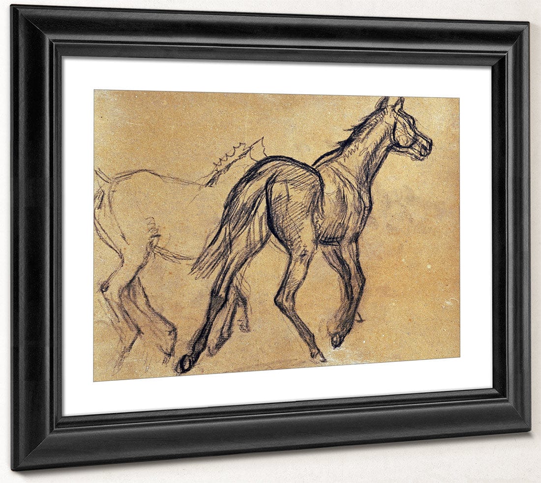 Horses By Edgar Degas Fine Art Print