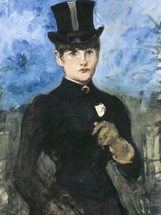 Horsewoman, Fullface By Edouard Manet Fine Art Print