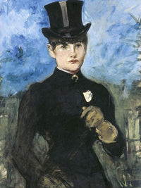 Horsewoman, Fullface By Edouard Manet Fine Art Print