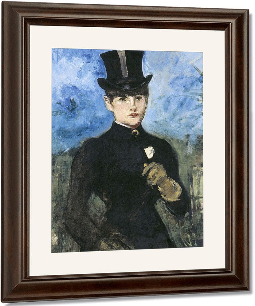 Horsewoman, Fullface By Edouard Manet Fine Art Print