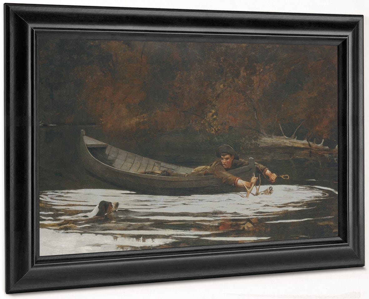 Hound And Hunter By Winslow Homer Fine Art Print