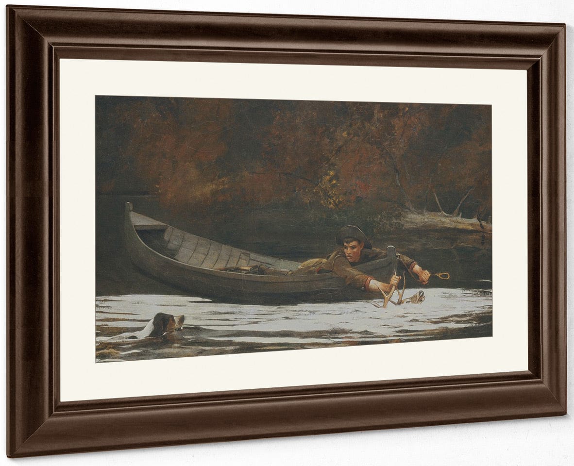 Hound And Hunter By Winslow Homer Fine Art Print
