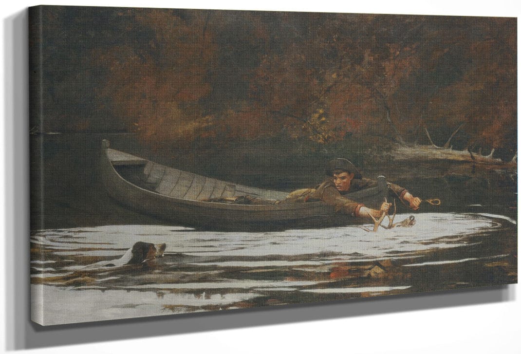 Hound And Hunter By Winslow Homer Fine Art Print