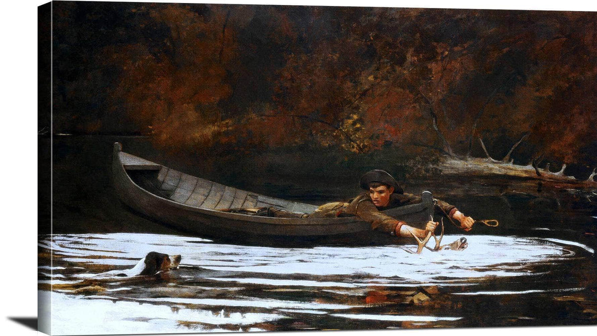 Hound And Hunter Painting Winslow Homer Canvas Art Fine Art Print
