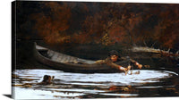Hound And Hunter Painting Winslow Homer Canvas Art Fine Art Print
