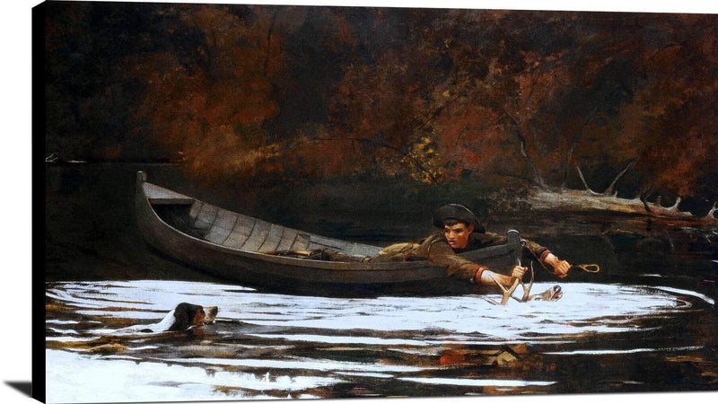 Hound And Hunter Painting Winslow Homer Canvas Art Fine Art Print