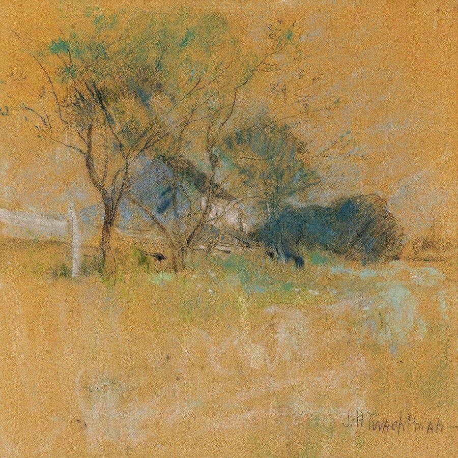 House And Tree By John Henry Twachtman Fine Art Print
